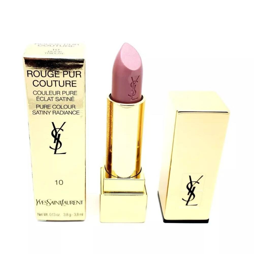 Yves Saint Laurent Rouge Pur Couture Satiny Radiance Lipstick 10 Beige Tribute